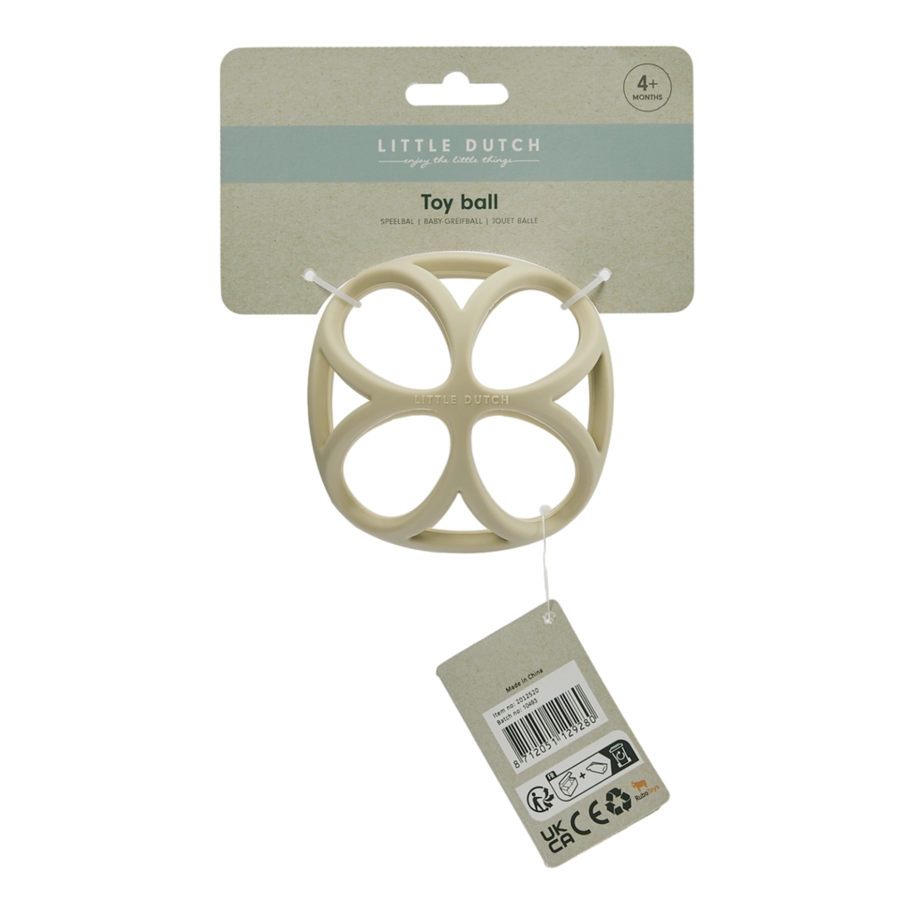 Little Dutch Silicone Grijpbal Activity Ball | Beige