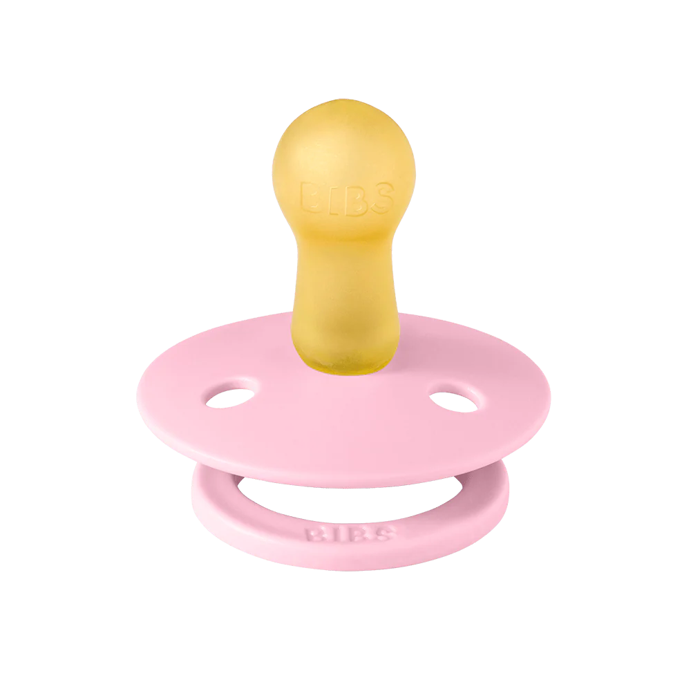 Bibs Fopspeen Size 1 Latex Rond 2 pack | Baby Pink / Coral Mix