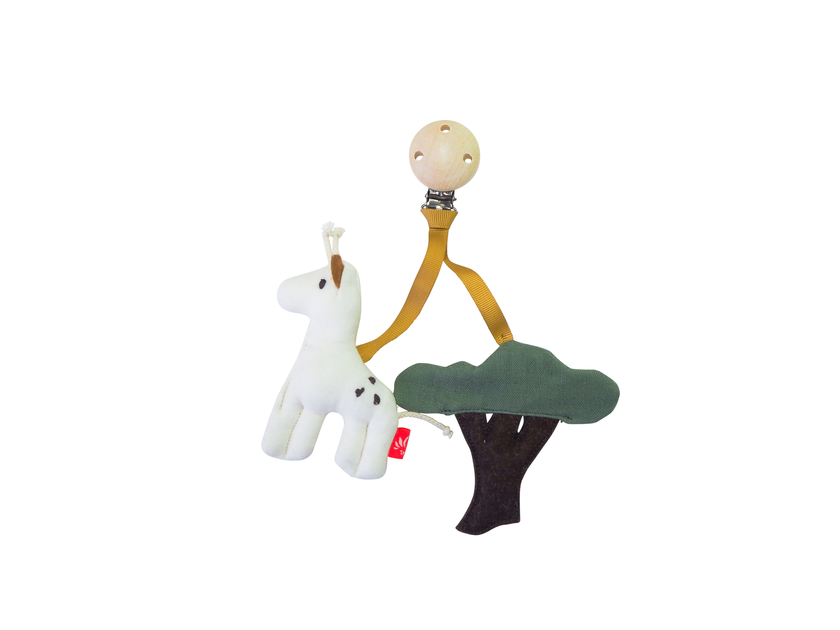 * Kikadu Wooden Clip Tree with | Giraffe