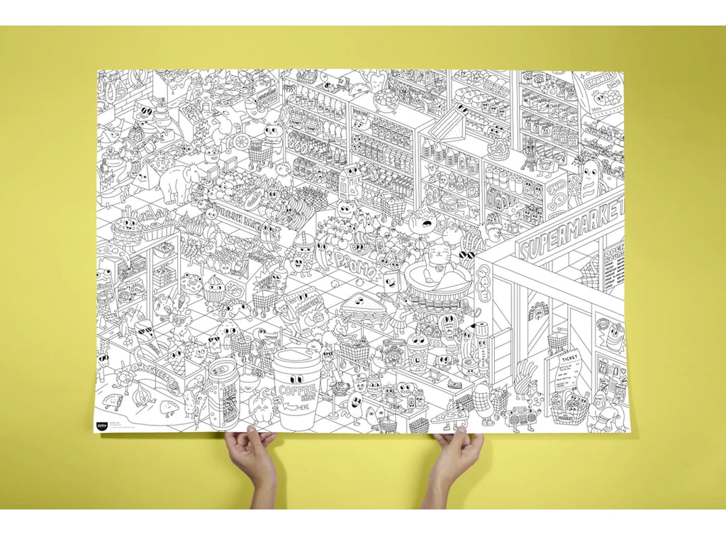 Omy Gigantische Kleurposter | Supermarkt