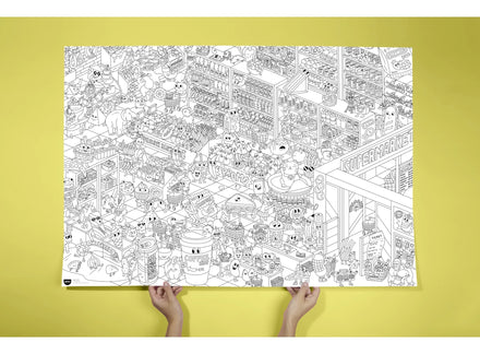 Omy Gigantische Kleurposter | Supermarkt