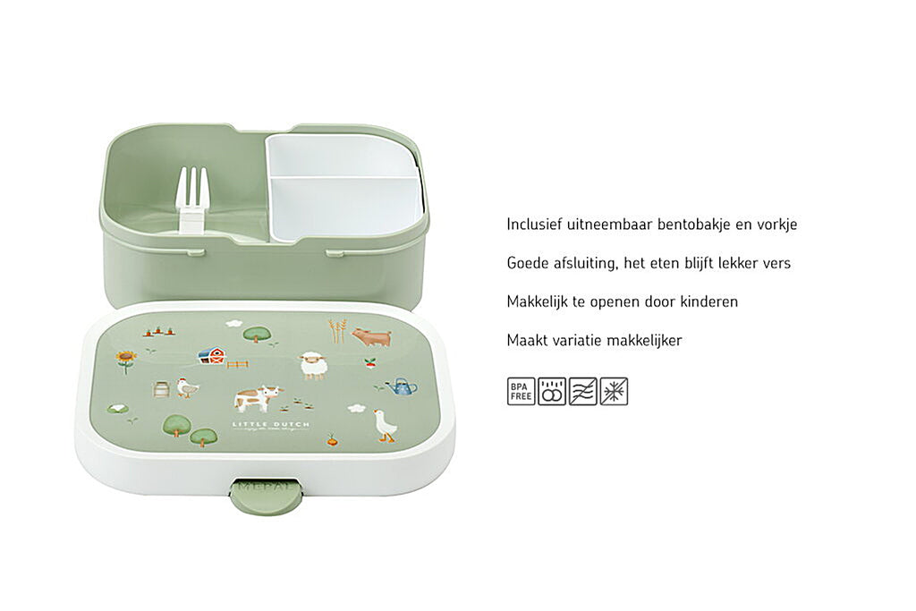 Mepal Little Dutch Lunchbox Campus Met Vakjes | Little Farm