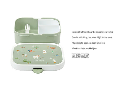 Mepal Little Dutch Lunchbox Campus Met Vakjes | Little Farm