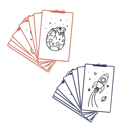 Kidywolf Navulling Voor Kidydraw-Mini Tablet | Galaxy & Dinosaurussen