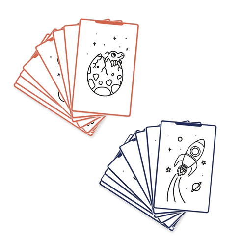 Kidywolf Navulling Voor Kidydraw-Mini Tablet | Galaxy & Dinosaurussen