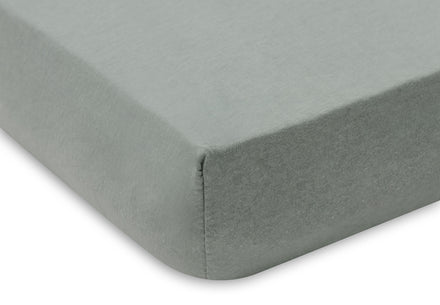 Jollein Hoeslaken Jersey 60x120cm 2ST | Sea Green/Ivory