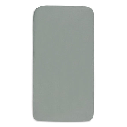 Jollein Hoeslaken Jersey 70/75x140/150cm | Sea Green/Ivory | 2st