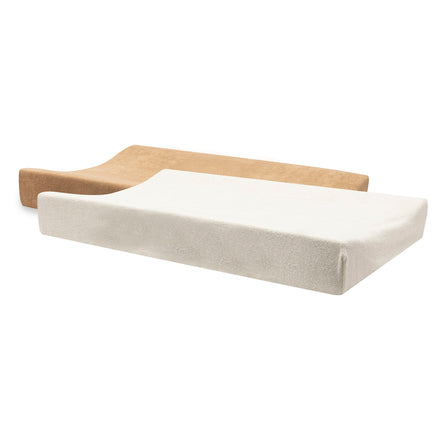 Jollein Aankleedkussenhoes Badstof 50x70cm | Hazel/Oatmeal (2p)
