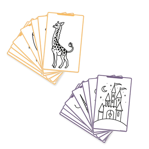 Kidywolf Navulling Voor Kidydraw-Mini Tablet | Once Upon A Time ... Animals