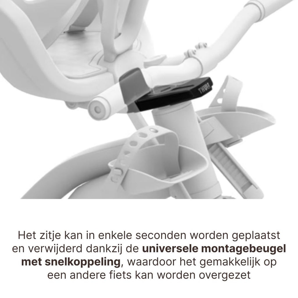 Thule Yepp Nexxt 2 Mini Fietsstoel Voorop I Midnight Zwart