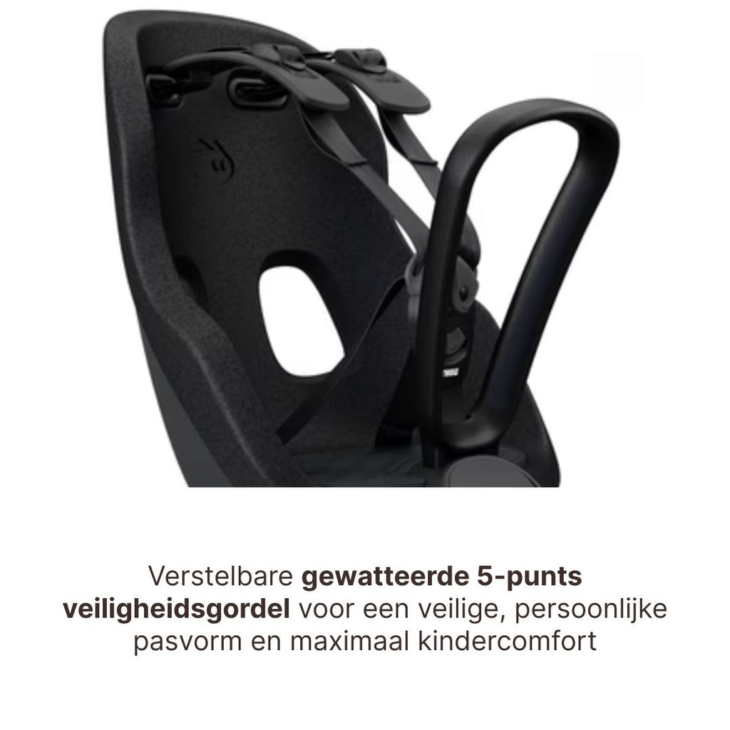 Thule Yepp Nexxt 2 Mini Fietsstoel Voorop I Midnight Zwart