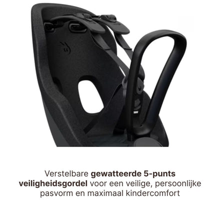 Thule Yepp Nexxt 2 Mini Fietsstoel Voorop I Midnight Zwart