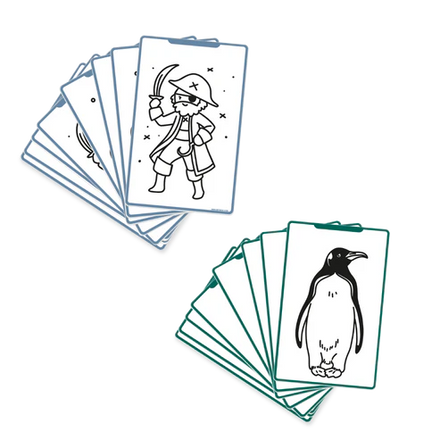 Kidywolf Navulling Voor Kidydraw-Mini Tablet | Dieren Over De Hele Wereld - Oceanen & Piraten