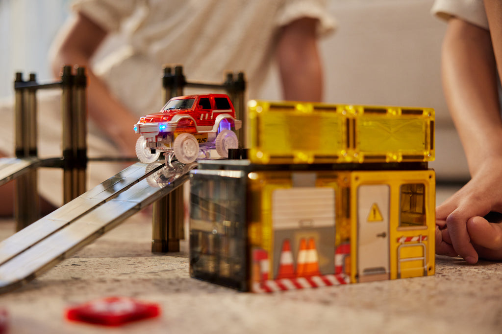 Bouwwerf gebouwd met de Cleverclixx Construction Builder Pack