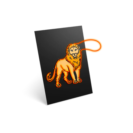 * Kidywolf Kidyneon Light-Up Wall Art Craft Kit | Animals