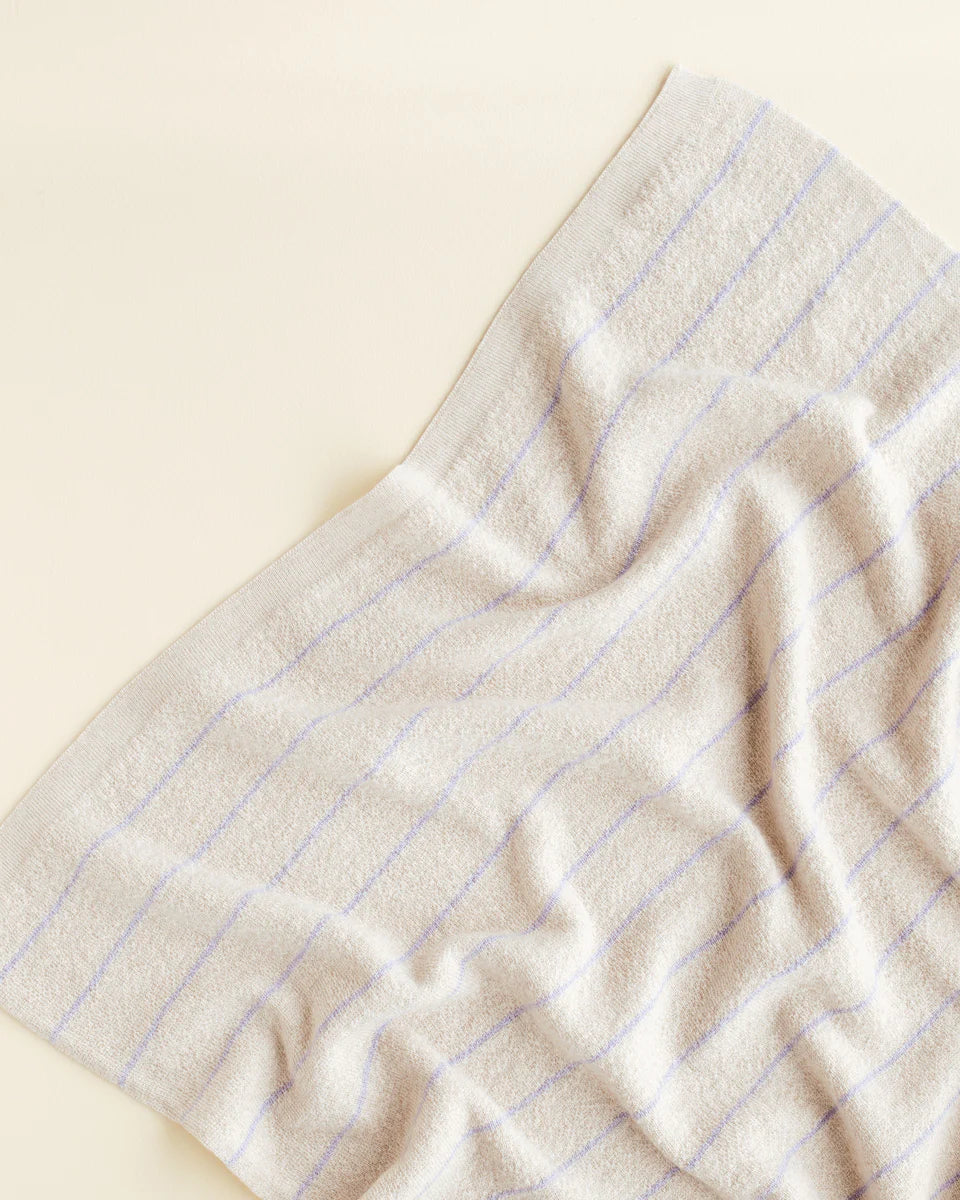 Hvid Deken Harry | Cream/Lilac