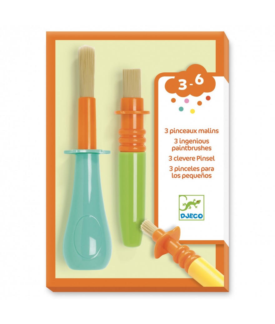Djeco 3 Ergonomische Verfborstels