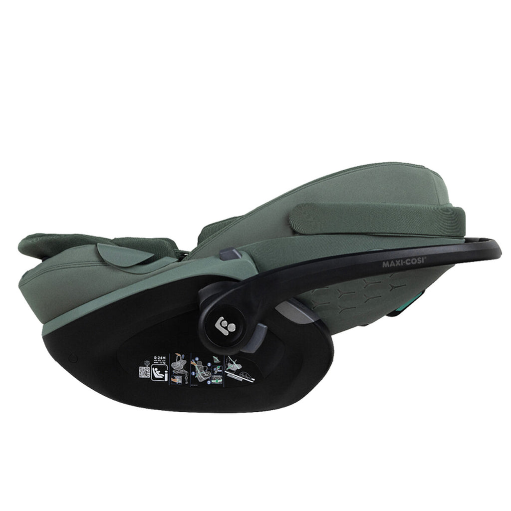 Joolz Autostoel Maxi-Cosi Pebble Slide Pro Forest Green, bovenaanzicht van de zitting
