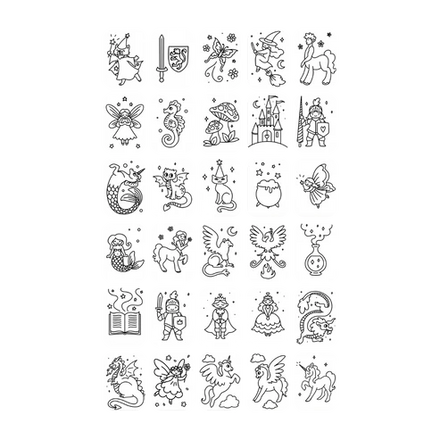 Kidywolf Navulling Voor Kidydraw-Mini Tablet | Once Upon A Time ... Animals