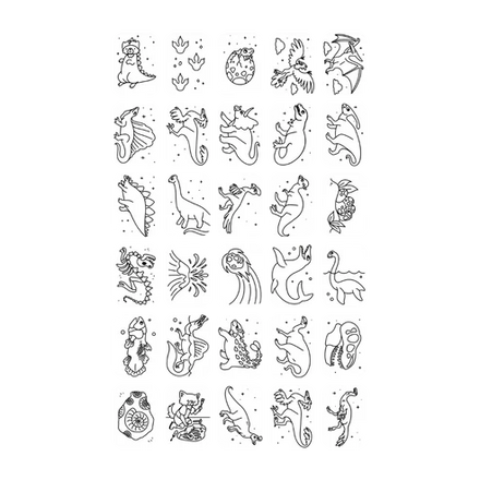 Kidywolf Navulling Voor Kidydraw-Mini Tablet | Galaxy & Dinosaurussen