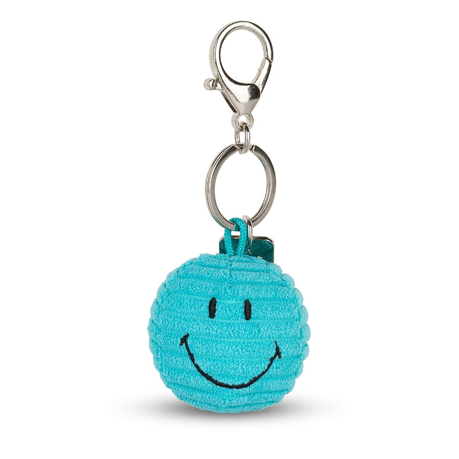 Bon Ton Toys x Smiley Sleutelhanger Eco Corduroy | Blauwgroen