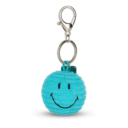 Bon Ton Toys x Smiley Sleutelhanger Eco Corduroy | Blauwgroen