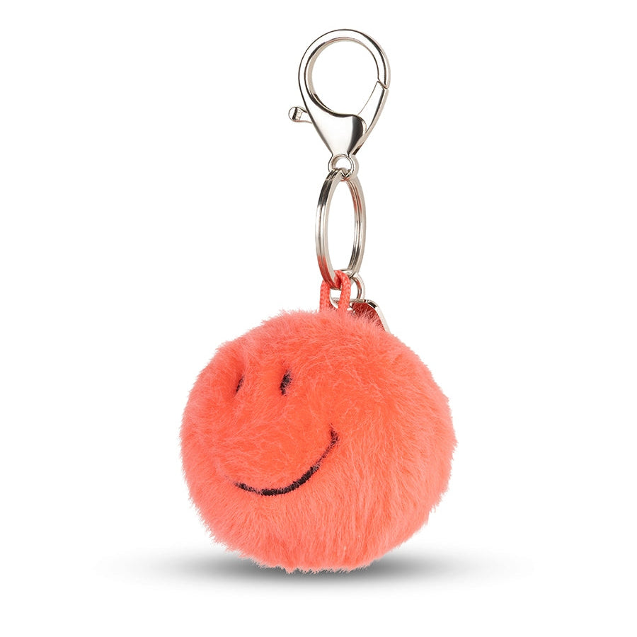 Bon Ton Toys x Smiley Sleutelhanger Eco Fuzzy | Koraal