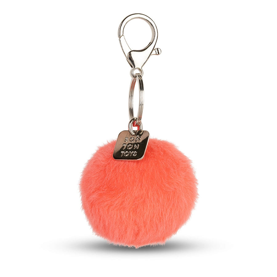 Bon Ton Toys x Smiley Sleutelhanger Eco Fuzzy | Koraal