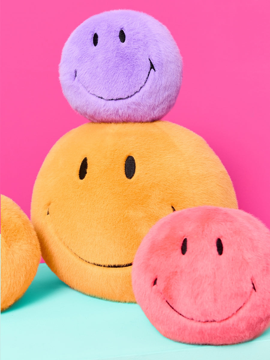 Bon Ton Toys x Smiley Knuffel Eco Fuzzy 13cm | Koraal