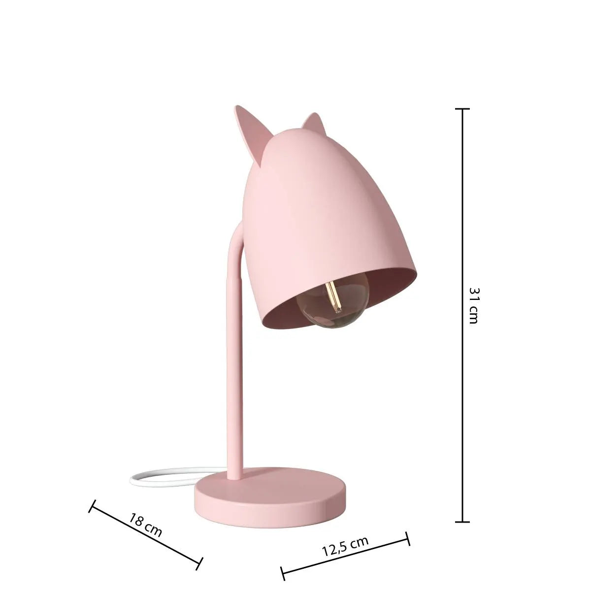 Atmosphera Nachtlamp Oreilles 31cm | Roze