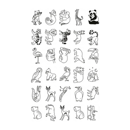 Kidywolf Navulling Voor Kidydraw-Mini Tablet | Once Upon A Time ... Animals