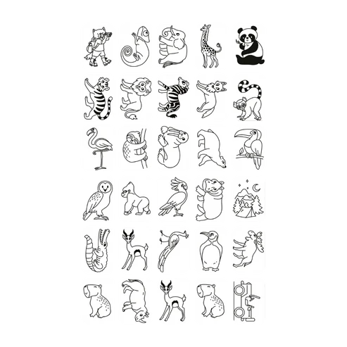 Kidywolf Navulling Voor Kidydraw-Mini Tablet | Once Upon A Time ... Animals