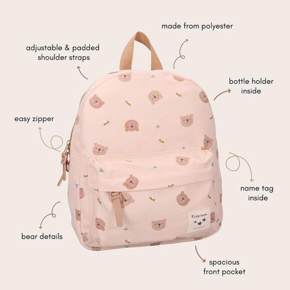 Kidzroom Rugzak 31x26cm | Little Story Beige