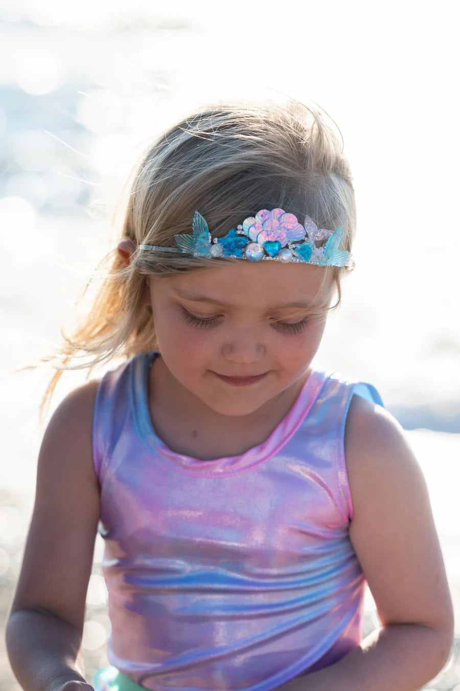 * Great Pretenders Boutique Ocean Juwelen Tiara Blauw Of Roze