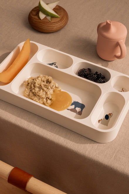 Liewood Mosu Bord Met Verdeelvakjes | Peach / Sea Shell