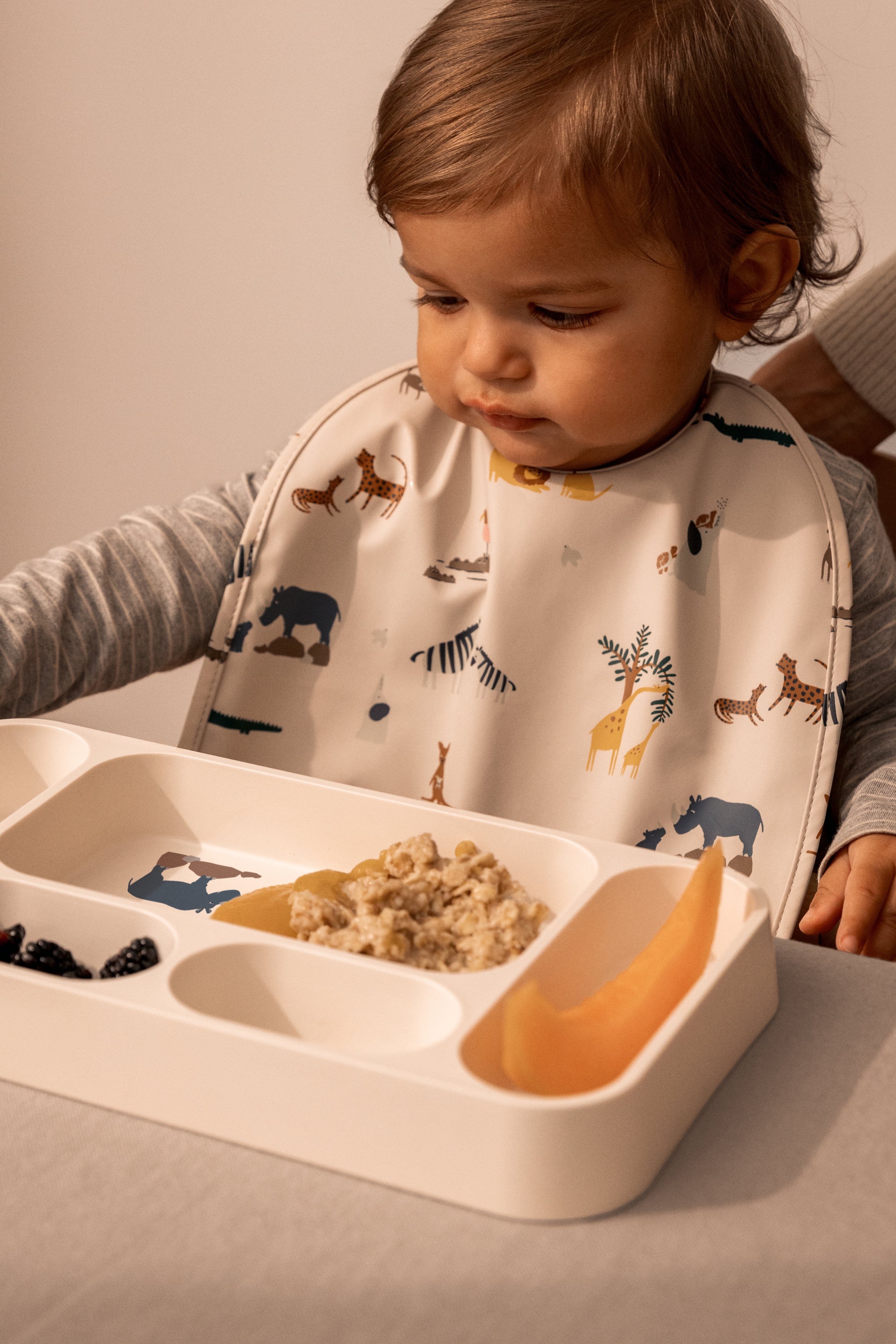 Liewood Mosu Bord Met Verdeelvakjes | Peach / Sea Shell