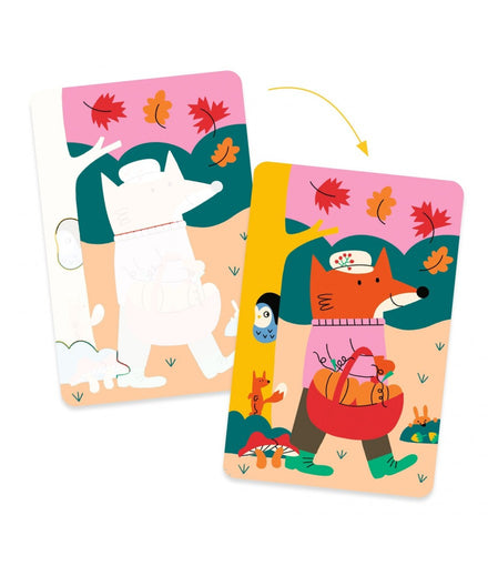 Djeco Kleurplaten Met Waterpen +18M | 4 Seizoenen