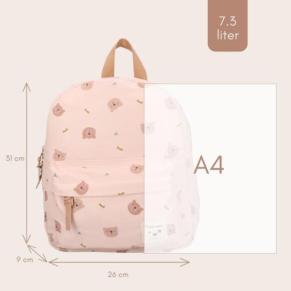 Kidzroom Rugzak 31x26cm | Little Story Beige