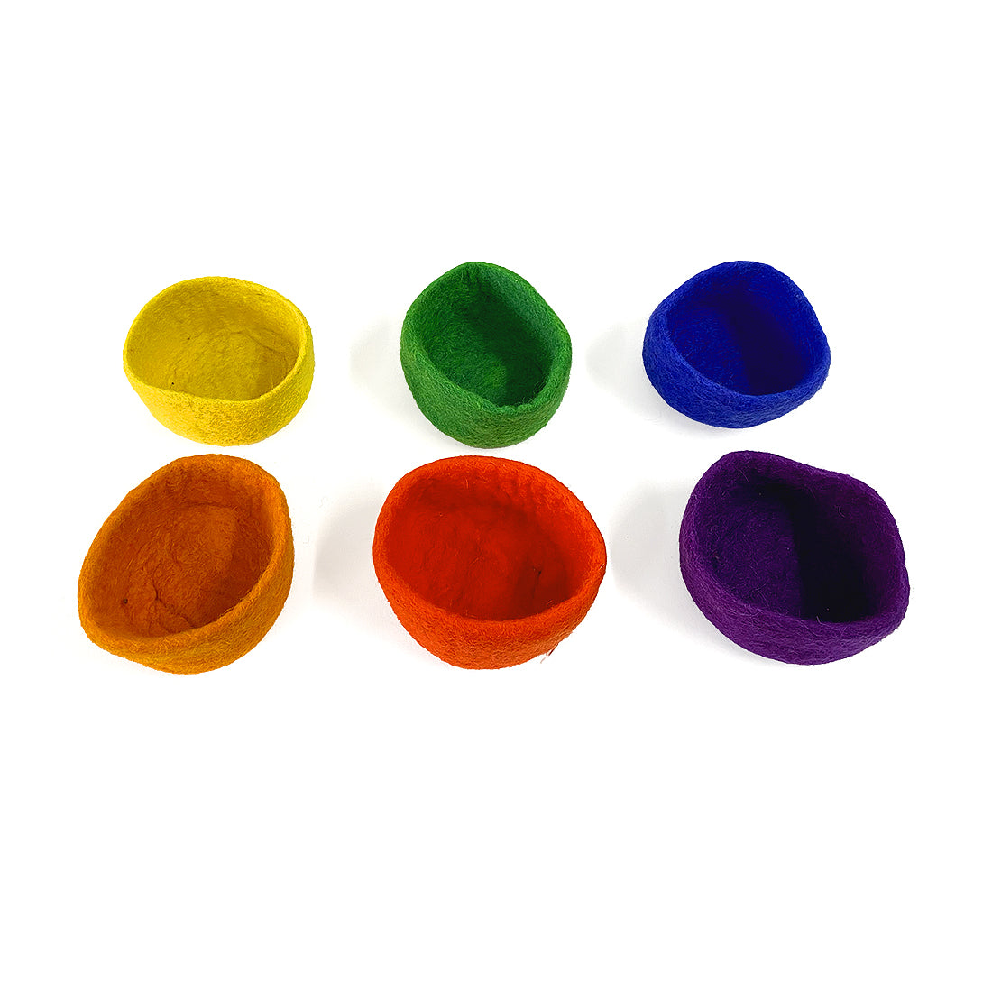 *  Bauspiel Mini Vilten Bowls | Set 6 Rainbows