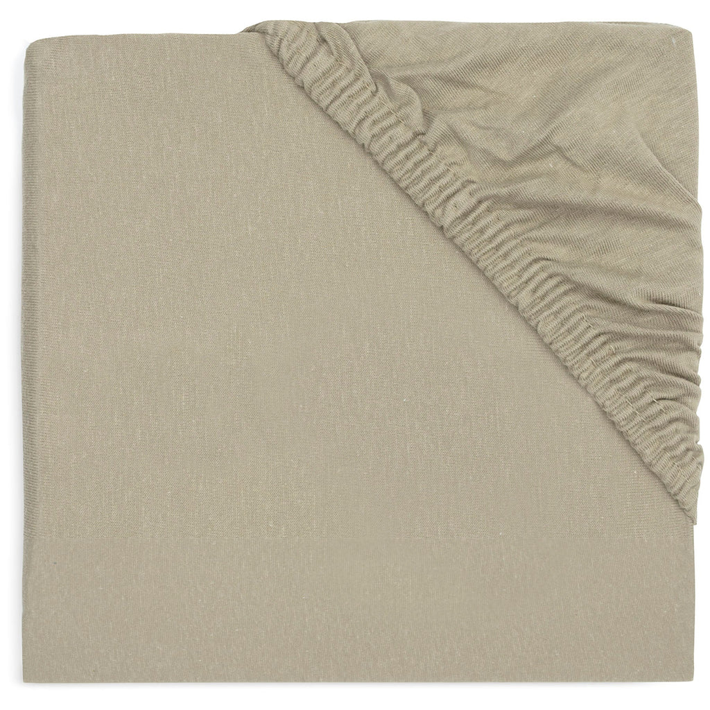 Jollein Hoeslaken Jersey Wieg 40/50x80/90cm | Olive Green