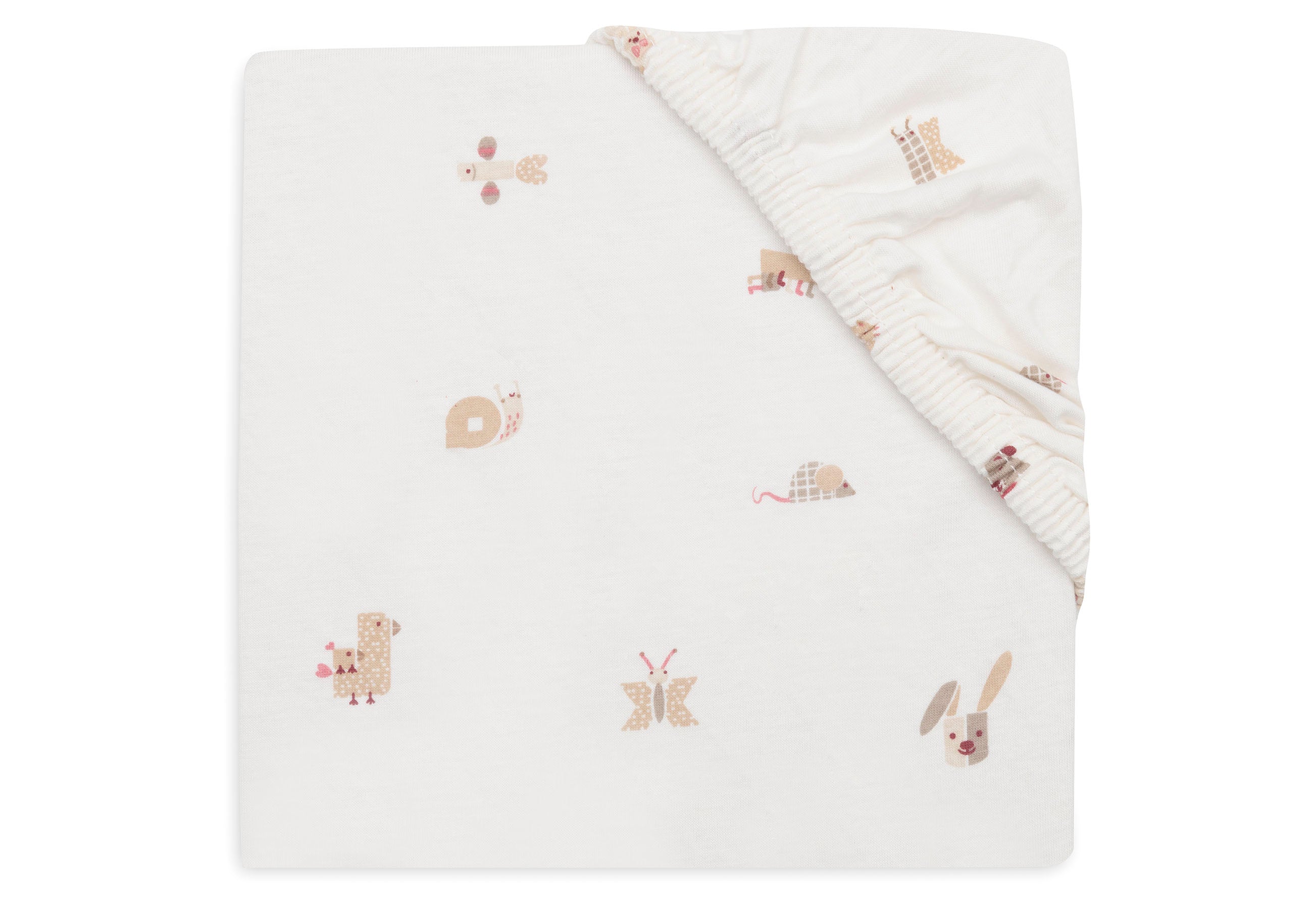 Jollein Hoeslaken Jersey 40/50x80/90cm | Animal Friends