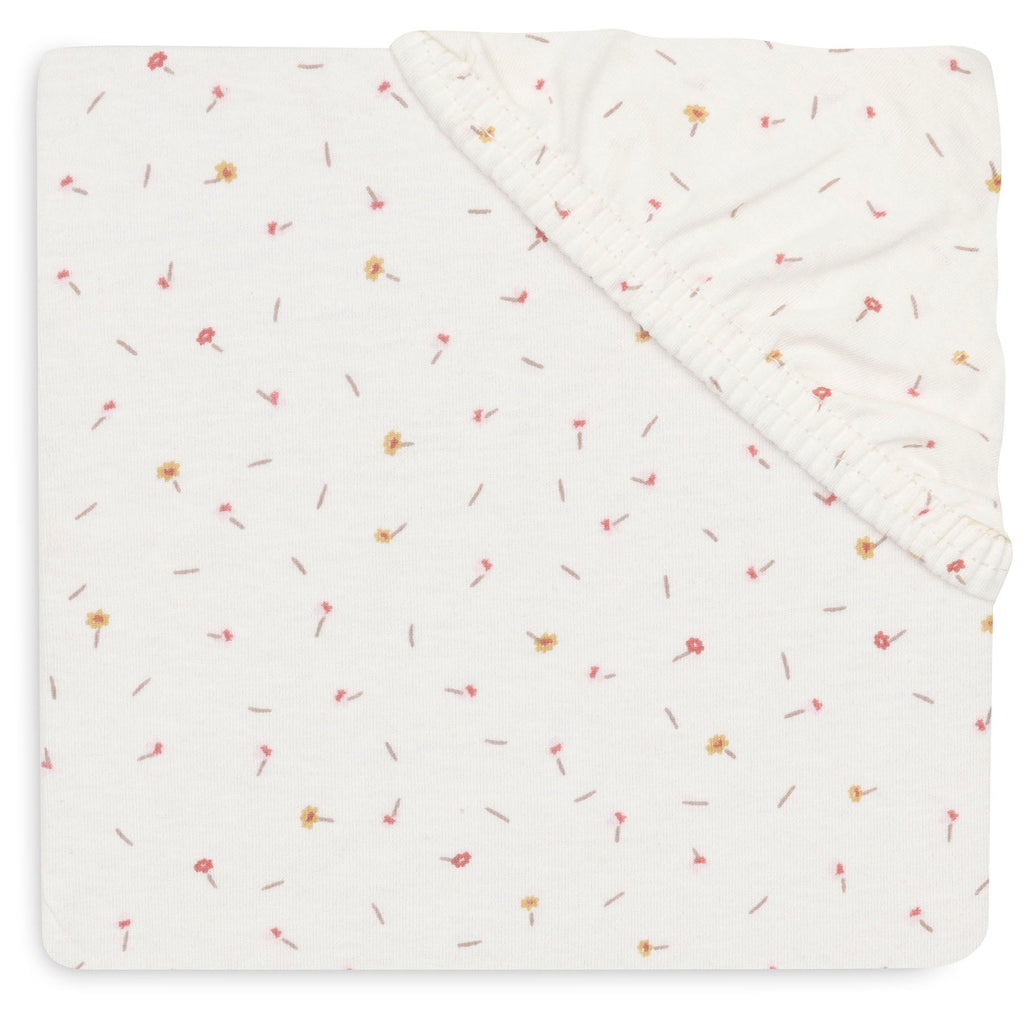 Jollein Hoeslaken Jersey 40/50x80/90cm Pretty Picnic Flower Drops