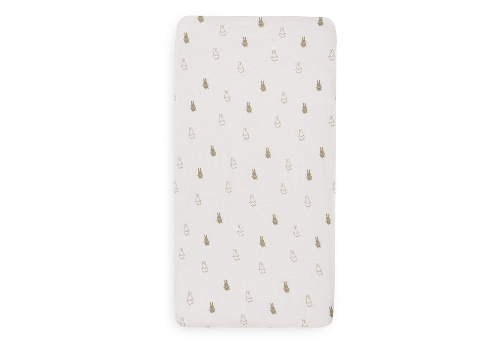 * Jollein Hoeslaken Jersey 60x120cm Happy Miffy | Olive Green