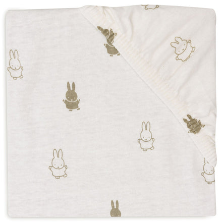 * Jollein Hoeslaken Jersey 60x120cm Happy Miffy | Olive Green