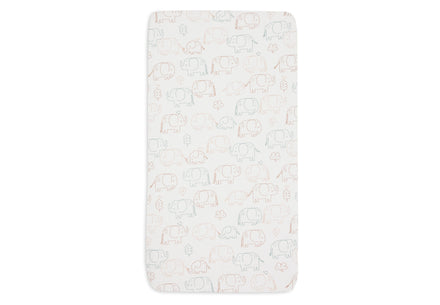 Jollein Hoeslaken Jersey 60x120cm | Elephant Tales