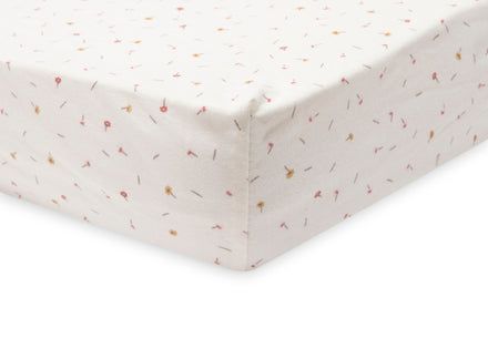 Jollein Hoeslaken Jersey 60x120cm Pretty Picnic Flower Drops