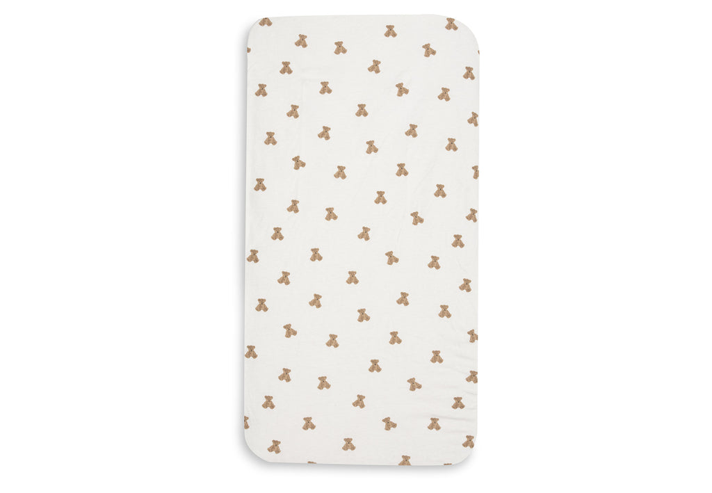 Jollein Hoeslaken Jersey 60x120cm | Mini Teddy Bear