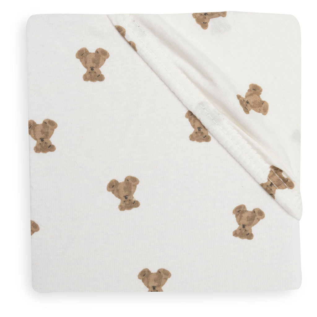 Jollein Hoeslaken Jersey 60x120cm | Mini Teddy Bear