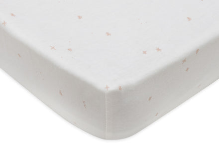 * Jollein Hoeslaken Jersey 70/75x140/150cm Twinkling Wild Rose