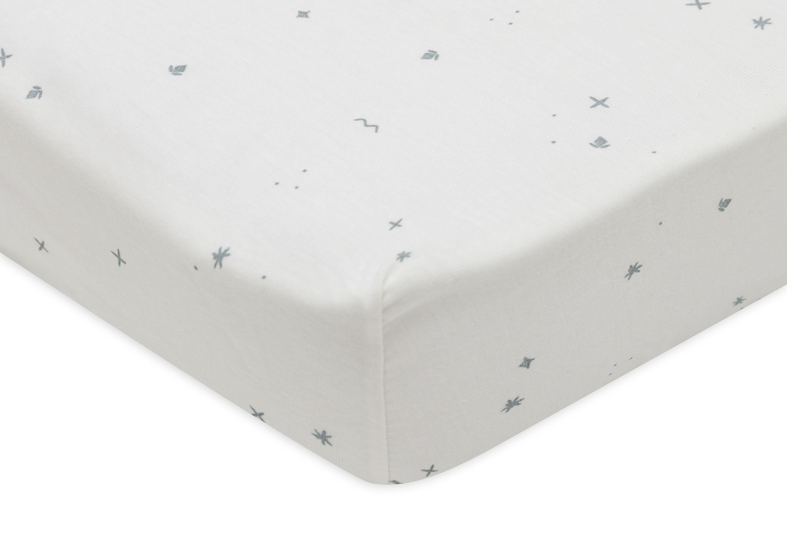 * Jollein Hoeslaken Jersey 70/75x140/150 cm Twinkling Sea Green